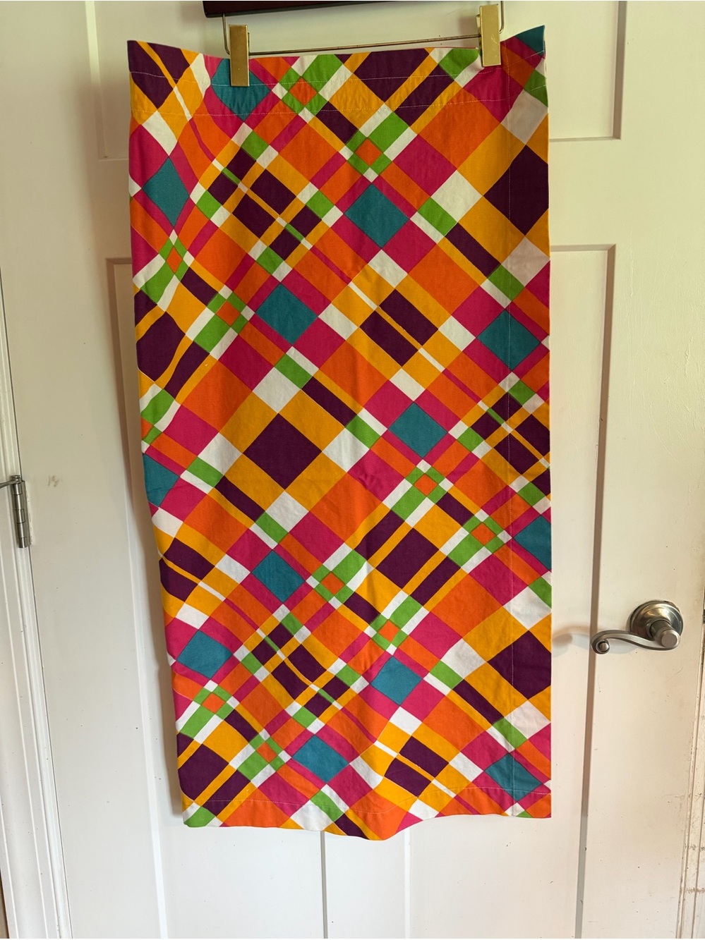 Funky Multi Color Curtains 42x39 1 Window 2 Panels
